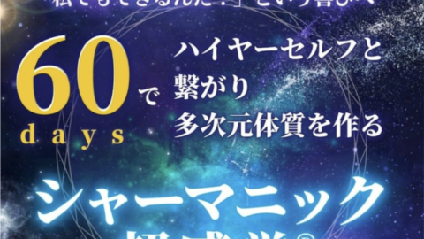 シャーマニック超感覚®️メソッド本講座